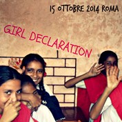 Presentazione della GIRL DECLARATION - Roma, 10 dicembre 2014 Presentazione della GIRL DECLARATION - Roma, 10 dicembre 2014