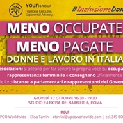 L’incontro organizzato da #inclusionedonna per presentare il network di 50 associazioni e le istanze per l’accesso delle donne al mercato del lavoro è stato un successo!