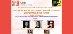 La comunicazione inclusiva e la parità di genere: l’importanza delle parole – Materiale e registrazione