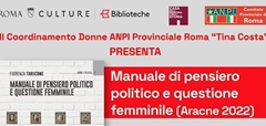SAVE THE DATE - 19 Gennaio 2023 - h. 17:30 - Manuale di pensiero politico e questione femminile