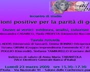 Azioni positive per la parità di genere