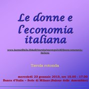 Tavola rotonda "Le donne e l'economia italiana" - Milano 