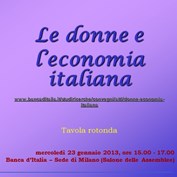 Tavola rotonda "Le donne e l'economia italiana" - Milano Tavola rotonda "Le donne e l'economia italiana" - Milano
